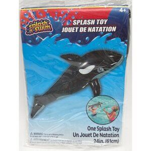 Splash N Swim Orca Inflatable Pool Toy 24in (61cm) For Ages 4+